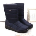 Dámske vysoké snehové topánky W EVE436B navy blue - Novinky