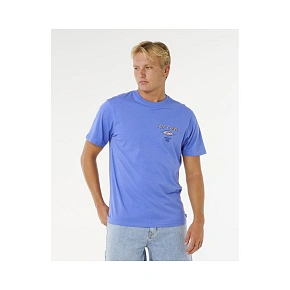 Pánske tričko RIP CURL Fade Out Icon Tee, modré Pánske tričko RIP CURL Fade Out Icon Tee, modré