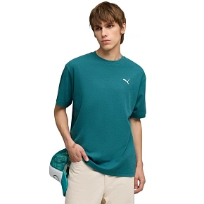 Pánske tričko Puma ESS Elevated Relaxed Tee, zelené, 692018, veľkosť 41