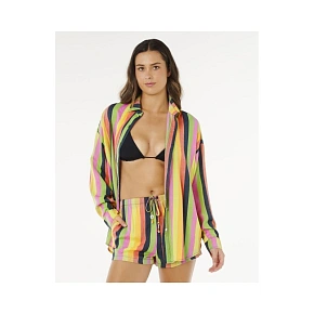 Dámska košeľa RIP CURL Neon Stripe Relaxed Shirt, viacfarebná Dámska košeľa RIP CURL Neon Stripe Relaxed Shirt, viacfarebná