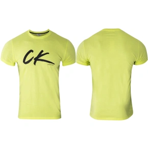 Pánske tričko KM0KM00467-ZAA zelené - Calvin Klein
