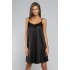 Dámska krátka nočná košeľa Touch Black - Italian Fashion