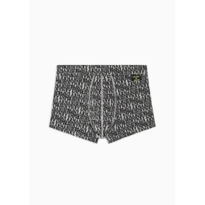 Pánske boxerky 112074 3F508 03348 šedé so vzorom - Emporio Armani
