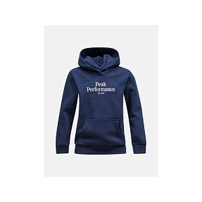 Mikina Peak Performance Jr Original Hood, tmavomodrá Mikina Peak Performance Jr Original Hood, tmavomodrá