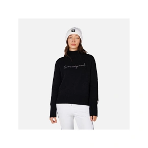 Dámsky sveter ROSSIGNOL W SIGNATURE SWEATER, čierny Dámsky sveter ROSSIGNOL W SIGNATURE SWEATER, čierny