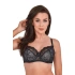 Dámska podprsenka HANNAH BS0 1207 Čierna s béžovou - Gaia