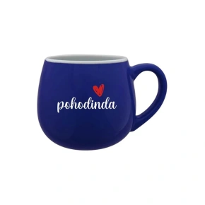 POHODINDA - tmavomodrý keramický hrnček 300 ml