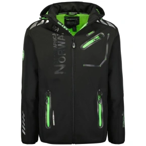 Geographical Norway pánska softshellová bunda ROYAUTE BLACK / GREEN DB MEN 068 BLACK / GREEN (WY8026H/GN-NOIR / VERT)