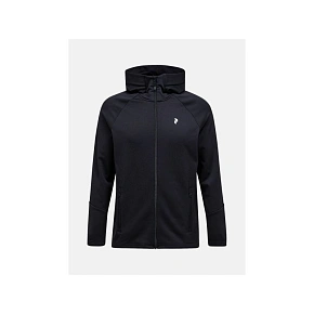 Mikina PEAK PERFORMANCE M Rider Essentials Zip Hood, čierna Mikina PEAK PERFORMANCE M Rider Essentials Zip Hood, čierna