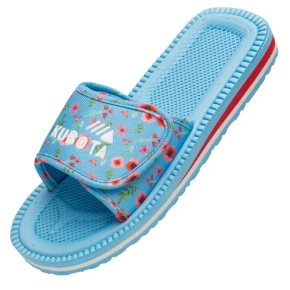 Klapka na suchý zips Kubota viacfarebná kvetinová modrá K25SS-100-001-14-1 Klapka na suchý zips Kubota viacfarebná kvetinová modrá K25SS-100-001-14-1