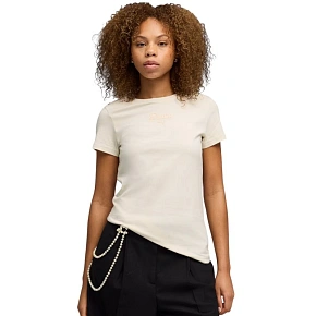 Dámske tričko Puma ESS Script Tee beige 691760 87 Dámske tričko Puma ESS Script Tee beige 691760 87