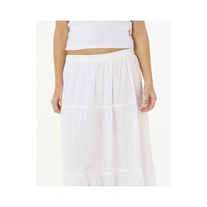 Dámska sukňa RIP CURL Oasis Broderie Maxi Skirt, biela Dámska sukňa RIP CURL Oasis Broderie Maxi Skirt, biela