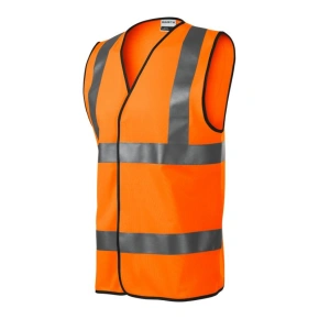 Unisex reflexná vesta HV Bright (fluorescenčná oranžová)