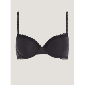 Dámska podprsenka TONAL LACE DEMI-CUP BRA UW0UW04546 BDS Black - Tommy Hilfiger