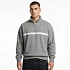 Calvin Klein Zip Fleece Hoodie Logo Tape Grey Heather Mikina - LZ04RE285G-P7E Pánske