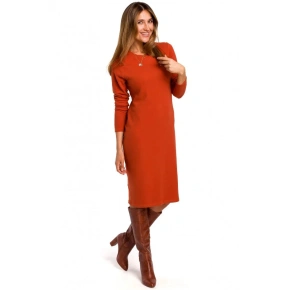 Dámske svetrové šaty S178 Brick - Stylove