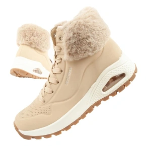 Skechers Uno Rugged Dámske športové topánky Zateplené topánky Zimné hnedé dámske