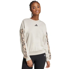 Dámska mikina adidas Animal Print 3-Stripes French Terry Sweatshirt cream JM1836 Dámska mikina adidas Animal Print 3-Stripes French Terry Sweatshirt cream JM1836
