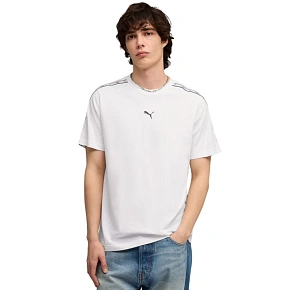 Pánske tričko Puma Tape Tee white 691693 02 Pánske tričko Puma Tape Tee white 691693 02