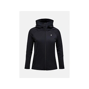 Mikina PEAK PERFORMANCE W Rider Essentials Zip Hood, čierna Mikina PEAK PERFORMANCE W Rider Essentials Zip Hood, čierna