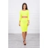 Dámsky set 9084 Neon yellow - K-Fashion