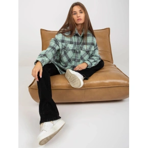 Dámske tričko DN KS 3967.92 Mint s čiernou - FPrice