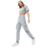 Justhype Sweat Crop T-shirt-Cargo Joggers W LABON004