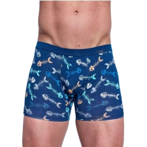 Pánske boxerky Tattoo Fishbone 280/247 Dark Blue Pattern - Cornette