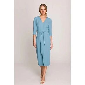 Šaty S396 tyrkysovo modré - Stylove
