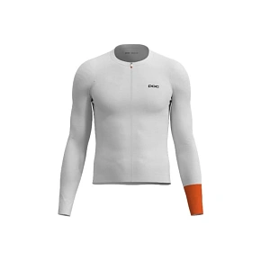 Cyklistické tričko POC M's Cadence L/S Jersey, biele Cyklistické tričko POC M's Cadence L/S Jersey, biele
