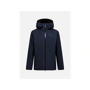 Pánska bunda PEAK PERFORMANCE M Treeline Hipe 2.5L Shell Jacket, čierna Pánska bunda PEAK PERFORMANCE M Treeline Hipe 2.5L Shell Jacket, čierna