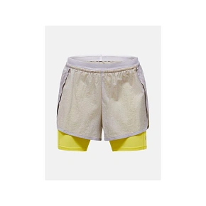 Dámske šortky PEAK PERFORMANCE W Discover 2-In-1 Shorts, sivé