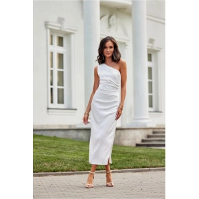 Večerné šaty SUK0411 krémové - Roco Fashion