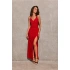 Dlhé šaty SUK0427 červené - Roco Fashion