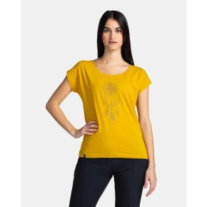 Dámske tričko ROANE-W Yellow Printed - Kilpi