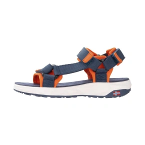 Detské sandále Trollkids Lysefjord mystic blue/orange (666-142)