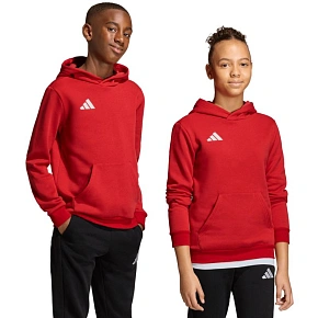 Detská mikina adidas Entrada 26 Hoody červená JZ6568