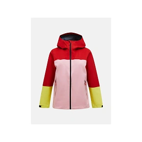 Dámska bunda PEAK PERFORMANCE W Trail Hipe 2.5L Shell Jacket, červená farba Dámska bunda PEAK PERFORMANCE W Trail Hipe 2.5L Shell Jacket, červená farba
