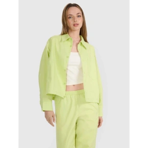 Dámska oversize košeľa s golierom 4F 4FRSS25TSHIF130-73S Dámska oversize košeľa s golierom 4F 4FRSS25TSHIF130-73S