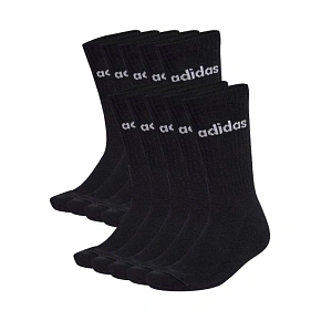 Adidas Cushioned Linear Crew ponožky 10 párov čierne KF9092