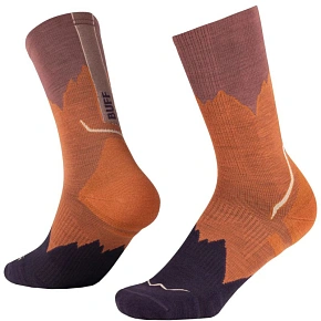 Ponožky BUFF Merino Lightweight Crew 137796221, hnedé, veľkosť 36–38 Ponožky BUFF Merino Lightweight Crew 137796221, hnedé, veľkosť 36–38