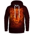 Unisex mikina s kapucňou Fire Wolf 1826397 HK AFD888 červená- Aloha From Deer