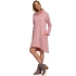 Dámske šaty s asymetrickým lemom M551 powder pink - Moe
