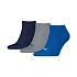 Ponožky Puma Sneaker Plain, balenie po 3 kusoch, tmavomodré, sivé, modré 938624 12