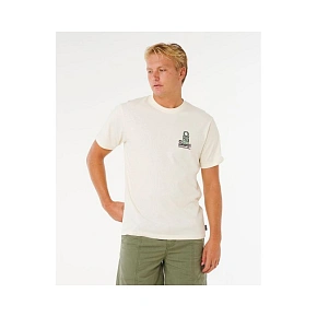 Pánske tričko RIP CURL Vaporcool Search Stack Tee, biele Pánske tričko RIP CURL Vaporcool Search Stack Tee, biele