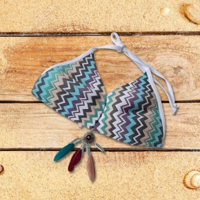 Vrchný diel plaviek B8822 blue-mix - Selmark