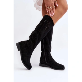 Šnurovacie topánky HY66-150 192098 black - Krok vo veľkom štýle