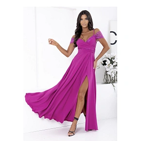 Dlhé šaty 224691 fuchsiová - With You