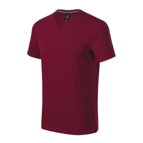 Malfini Action Tričko s výstrihom do V M MLI-70086 garnet pánske