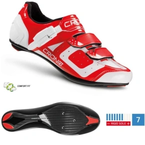 CRONO cestná obuv CR-3 červená 42 nylon